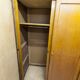 French wardrobe with tapered legs, 3 doors, 120cm hanging rail, new.