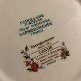 Sarreguemine porcelain plates
