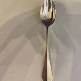 Set of 12 hollow spoons in silver metal uniplat model