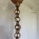 Suspension en cannage de rotin vintage
