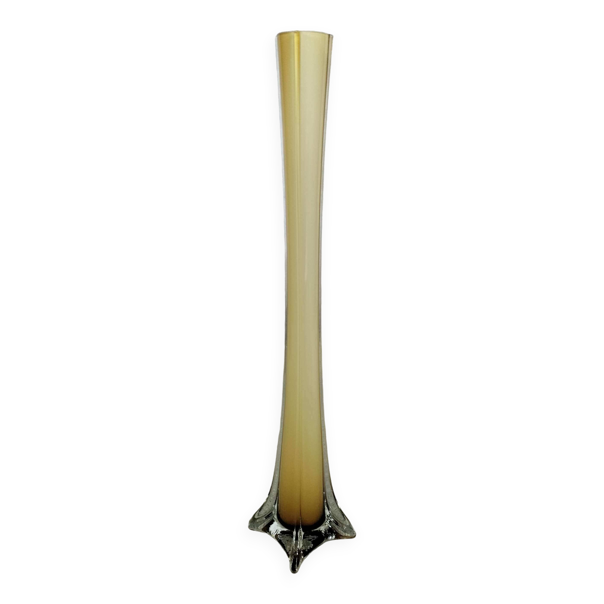 Large yellow soliflore vase