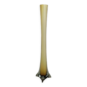 Grand vase soliflore jaune