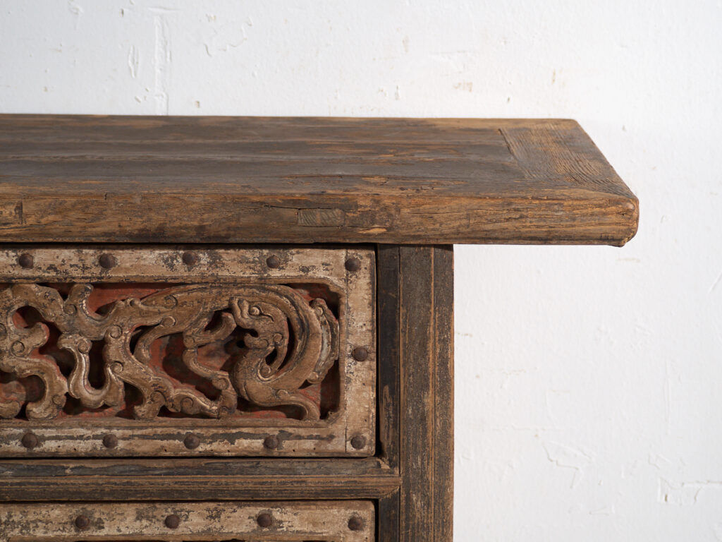 Antique Chinese console with openwork decoration – China, circa 1900