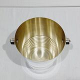 Silver-plated champagne bucket engraved with Auchan 25 years