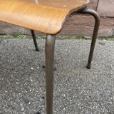 4 chaises d'école Vintage