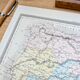 Old Spain, printed map from 1852.