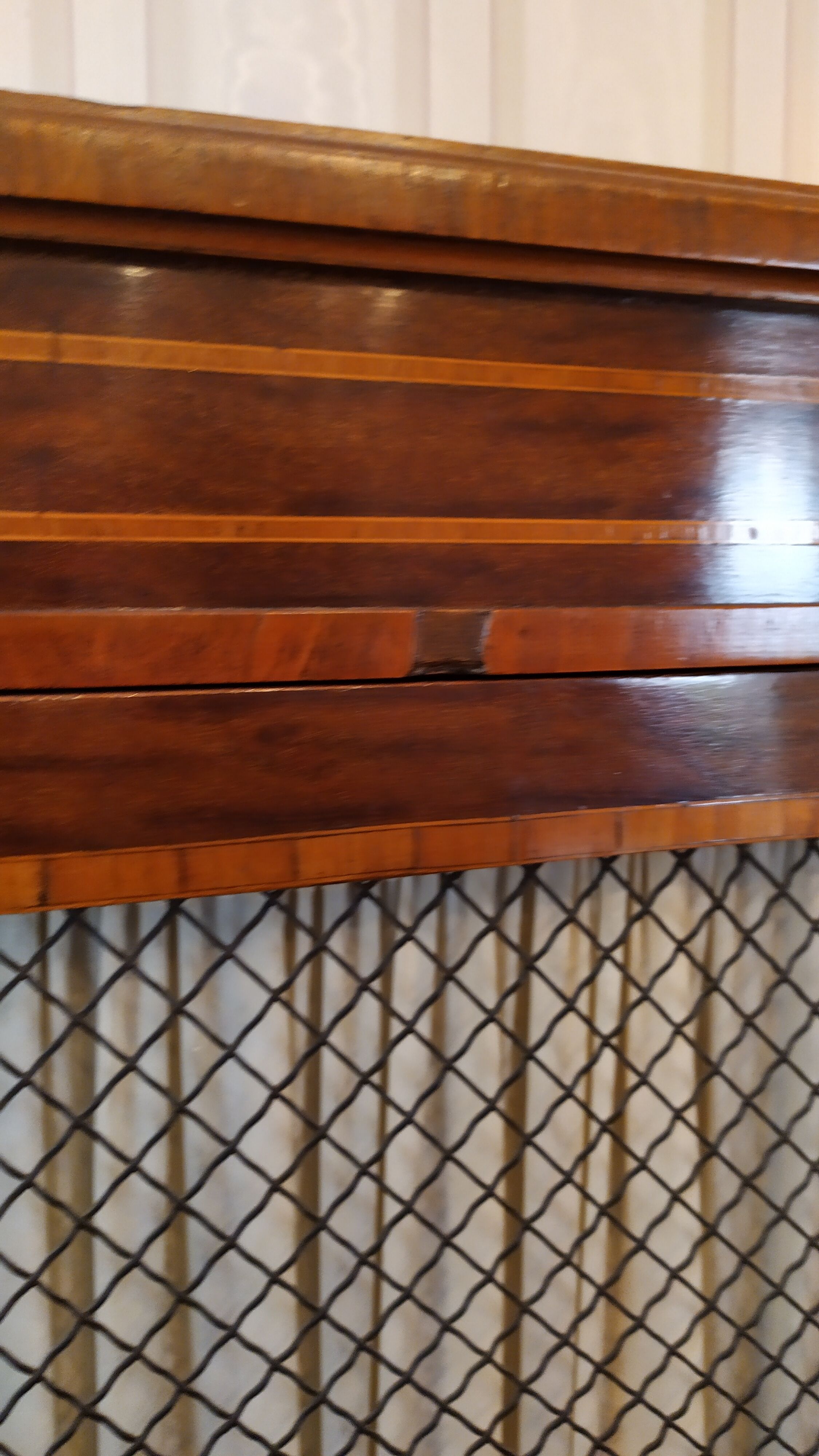 Library louis 15, old, door with fence