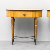 Pair of bedside tables with marble top 1950s vintage modernism