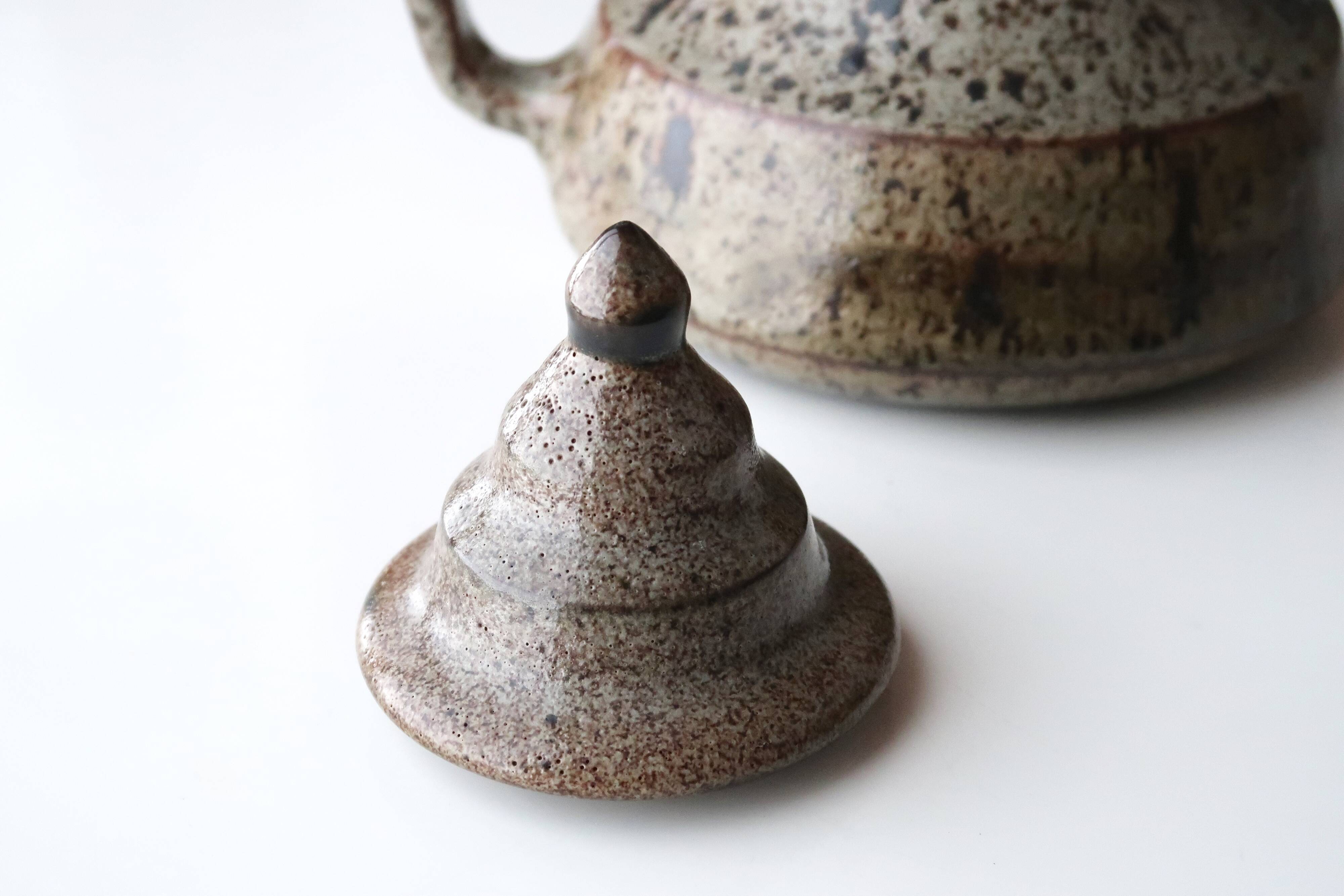 Ceramic teapot by Alain Bresson, 60s