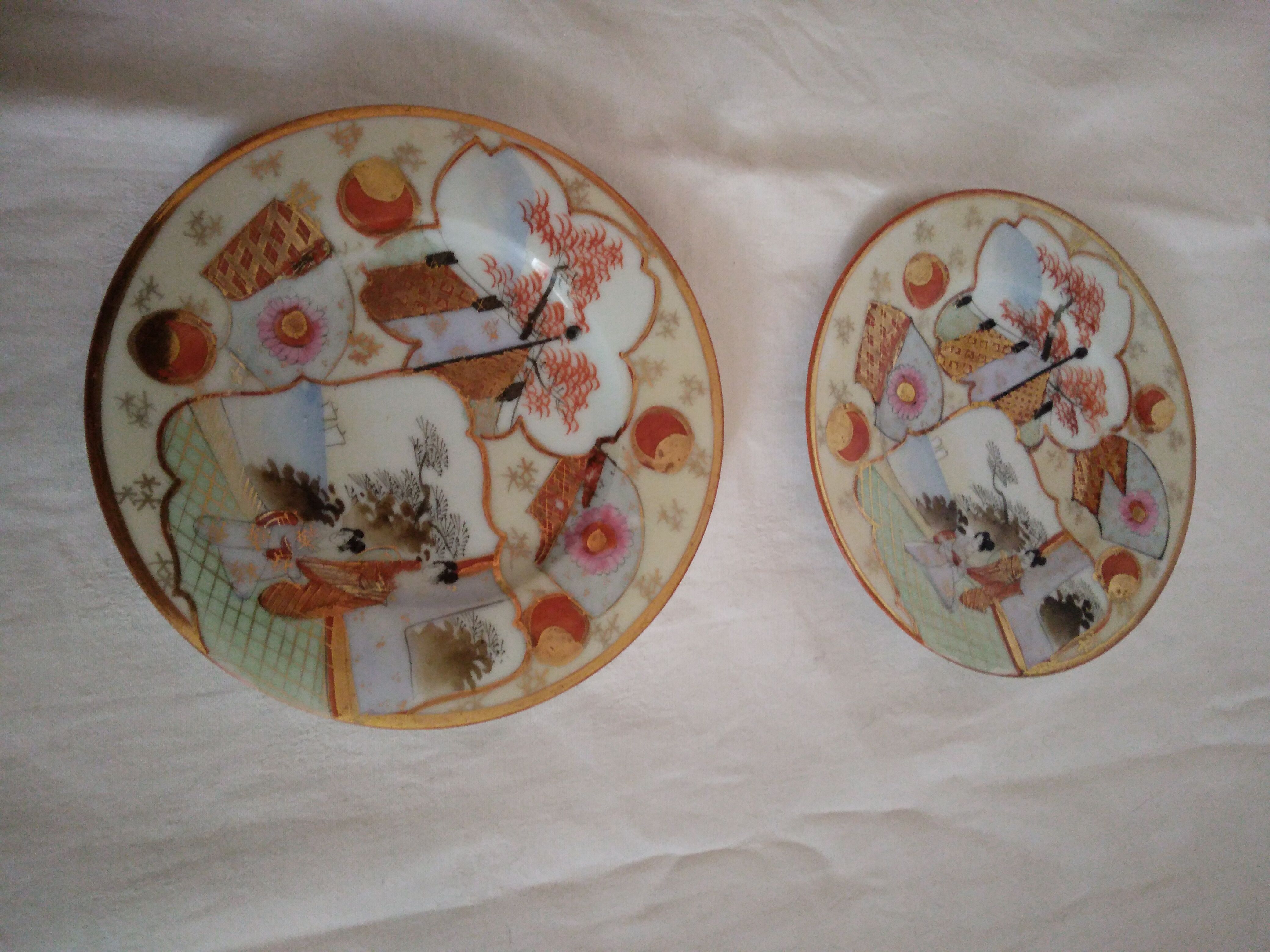7 porcelain plates 15.5 cm
