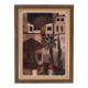 Swedish Oil on Canvas – “Southern Street” by Eric Lo – Vintage