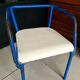 Blue metal child chair