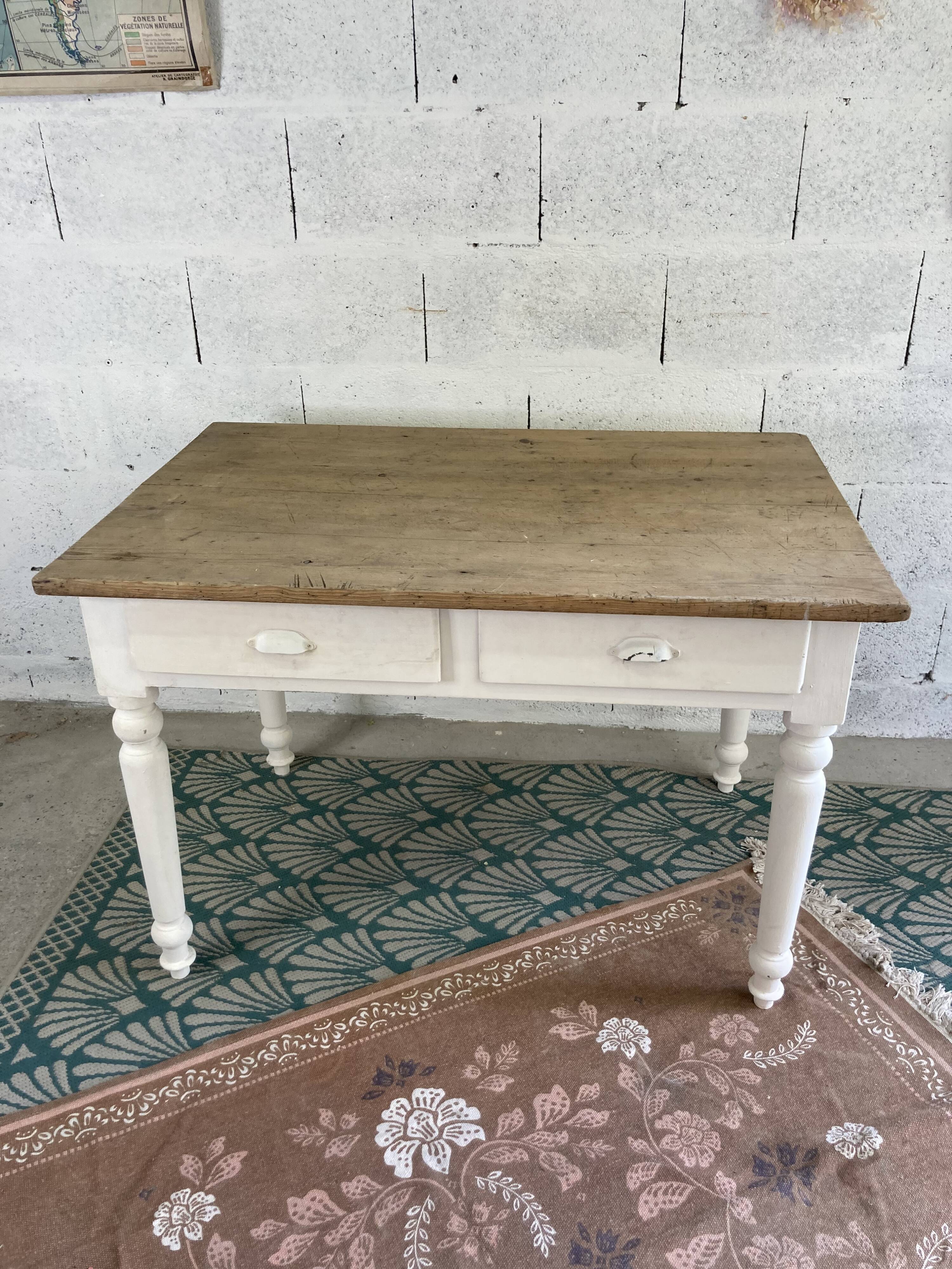 Bistro table feet turned