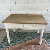 Bistro table feet turned
