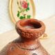 Vase , terracotta soliflore made in greece - vintage