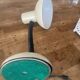 Beige metal desk lamp
