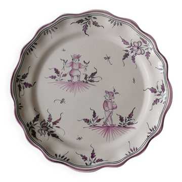 Moustier earthenware plate