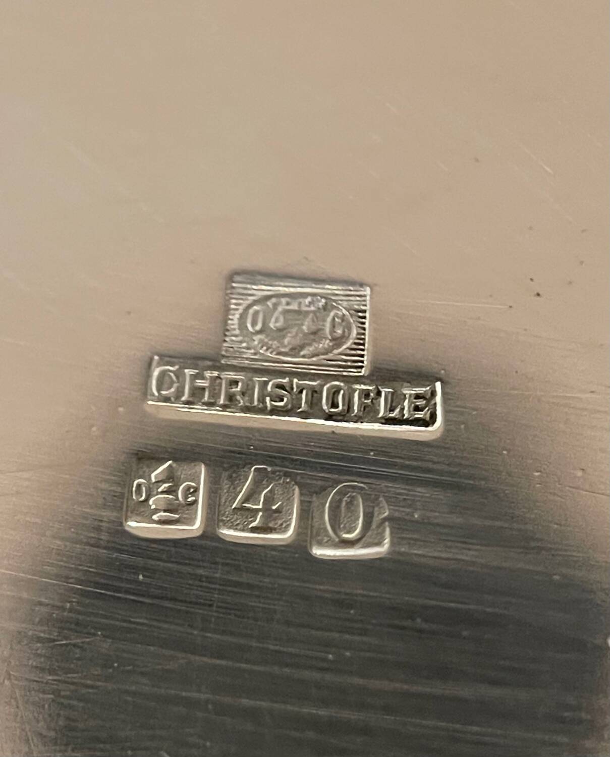 Christofle Vendome shell, deep dish