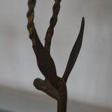 Pair of brass gazelles