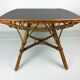 Vintage bamboo and rattan table 1960