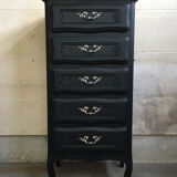 Vintage chiffonnier with black makeover