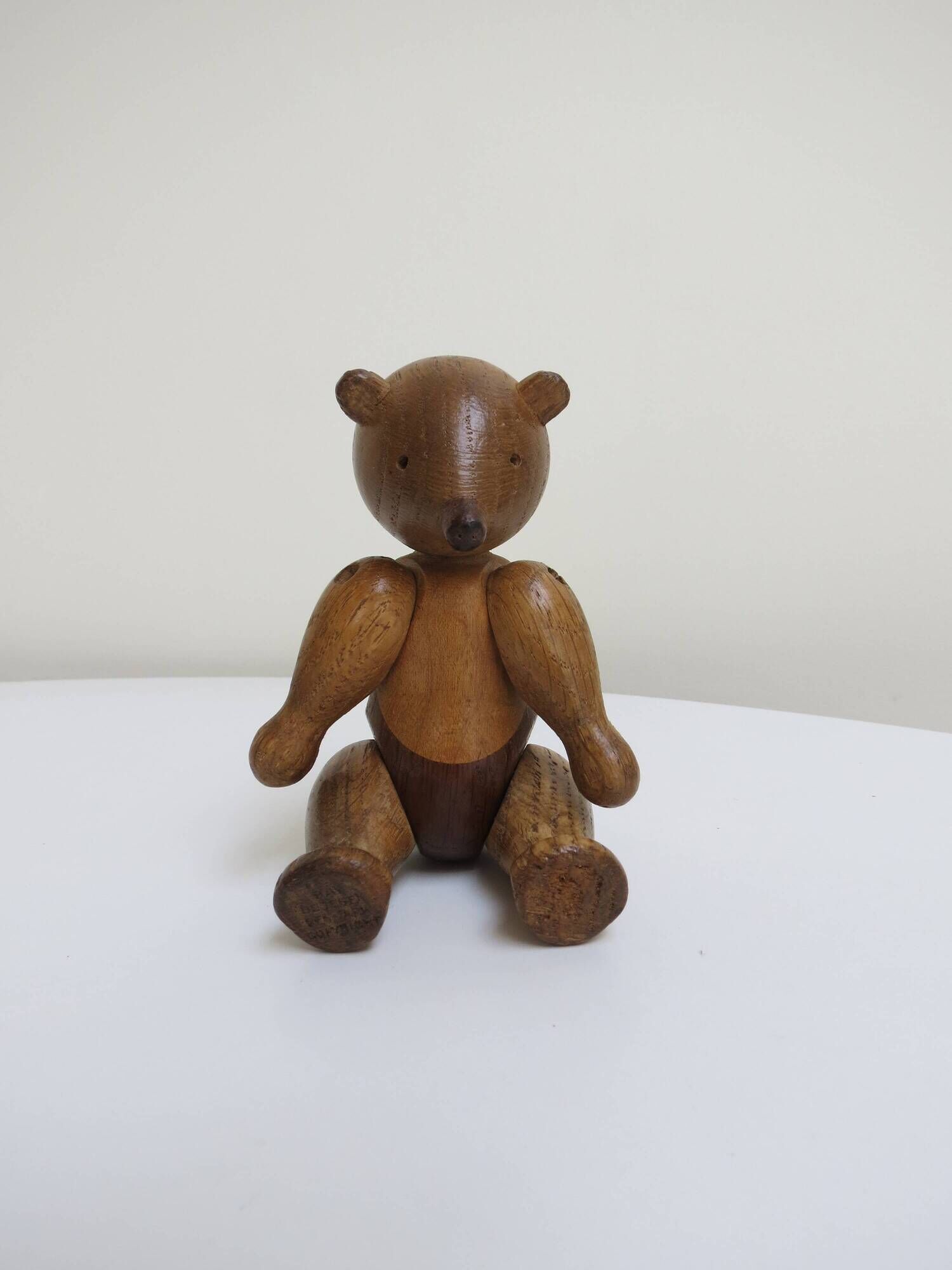 Set of 3 1960s Kay Bojesen Vintage Wooden Toy Monkey Elephant Bear Danish