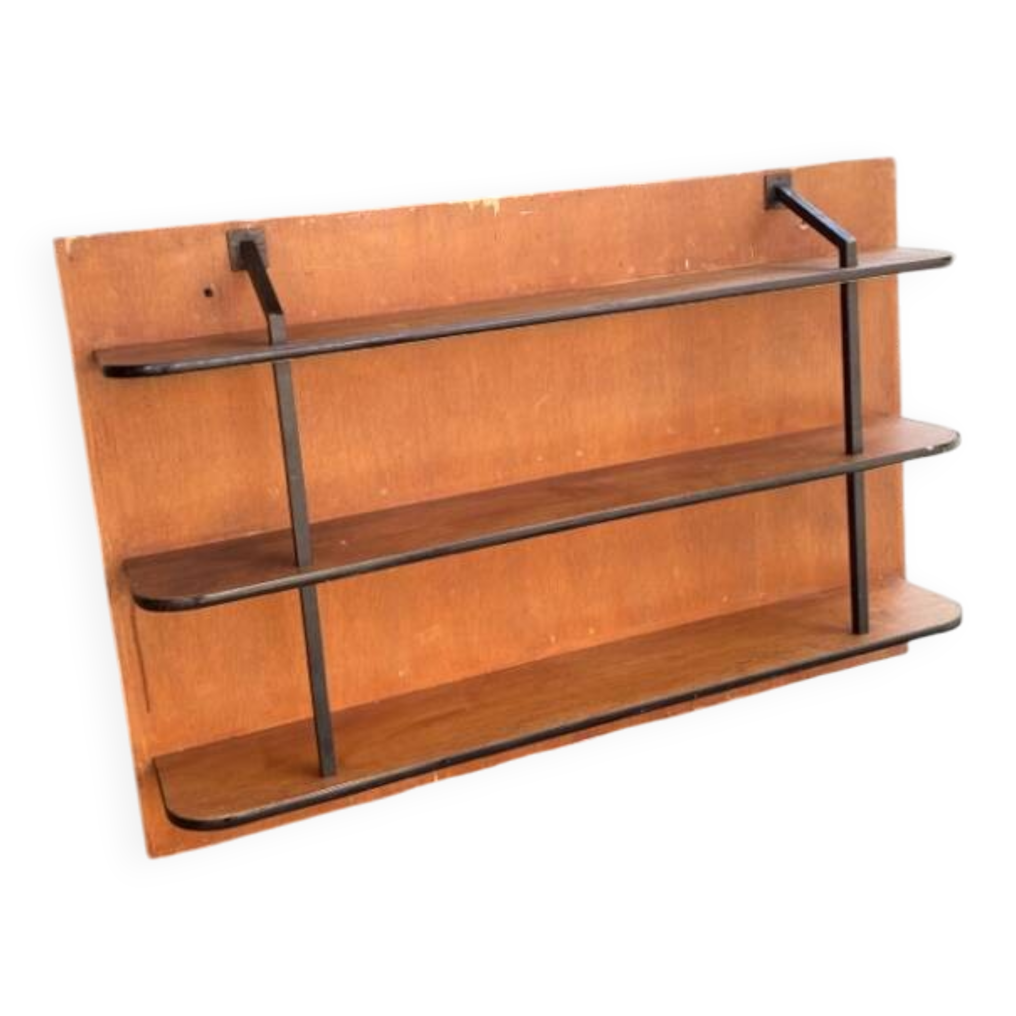 Wood and iron shelf