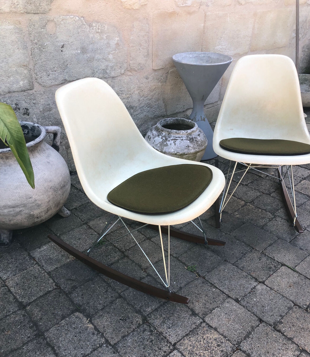 Pair of rocking chairs by Charles and Ray Eames for Herman Miller 1960