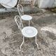 Garden furniture 4 places wrought iron old vintage xxeme