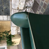 Fauteuil club vert bouteille