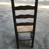 Suite of 4 rustic chairs mulched