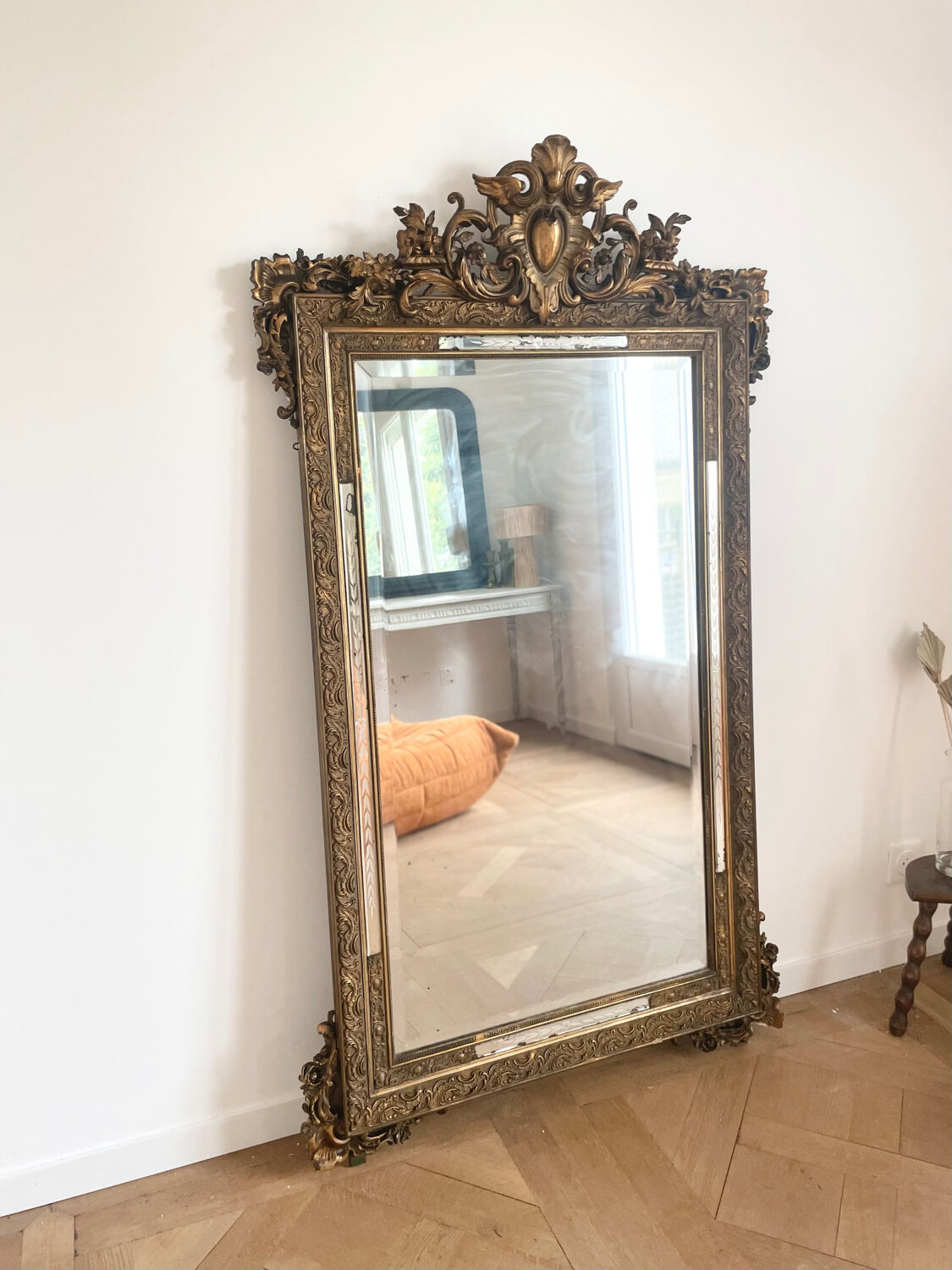 Large old mirror mercury 170x100cm