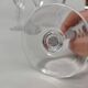 9 crystal champagne flutes from Saint Louis, Grand Lieu model.
