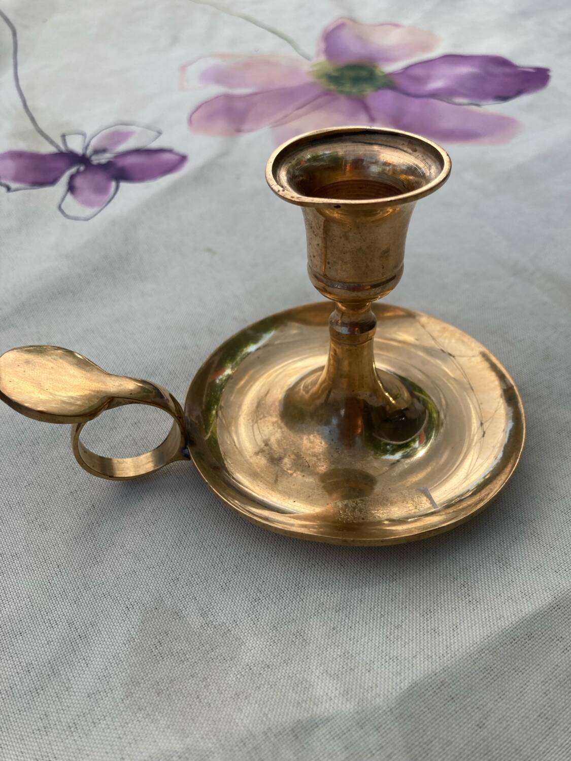 Brass candle holder