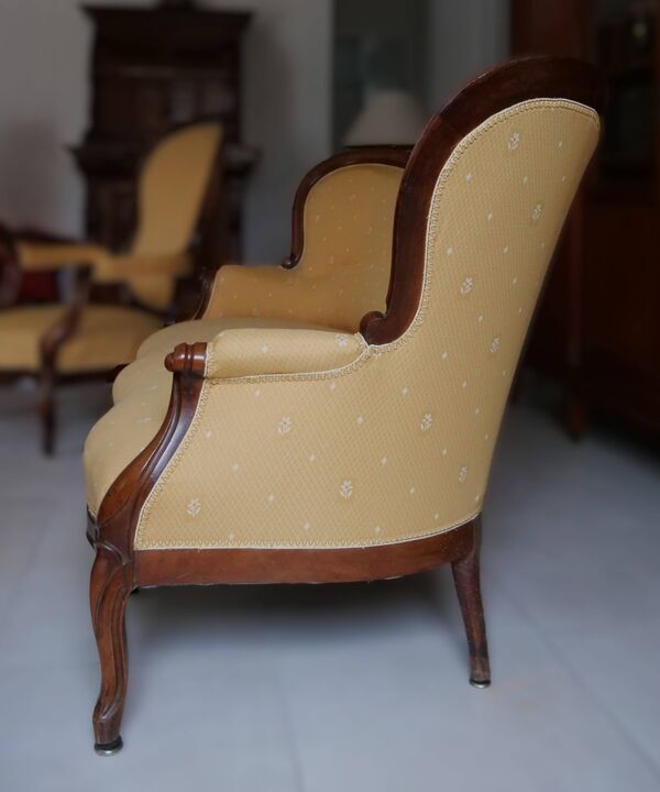 Ensemble de salon Napoléon III – canapé et 2 fauteuils, XIXᵉ siècle