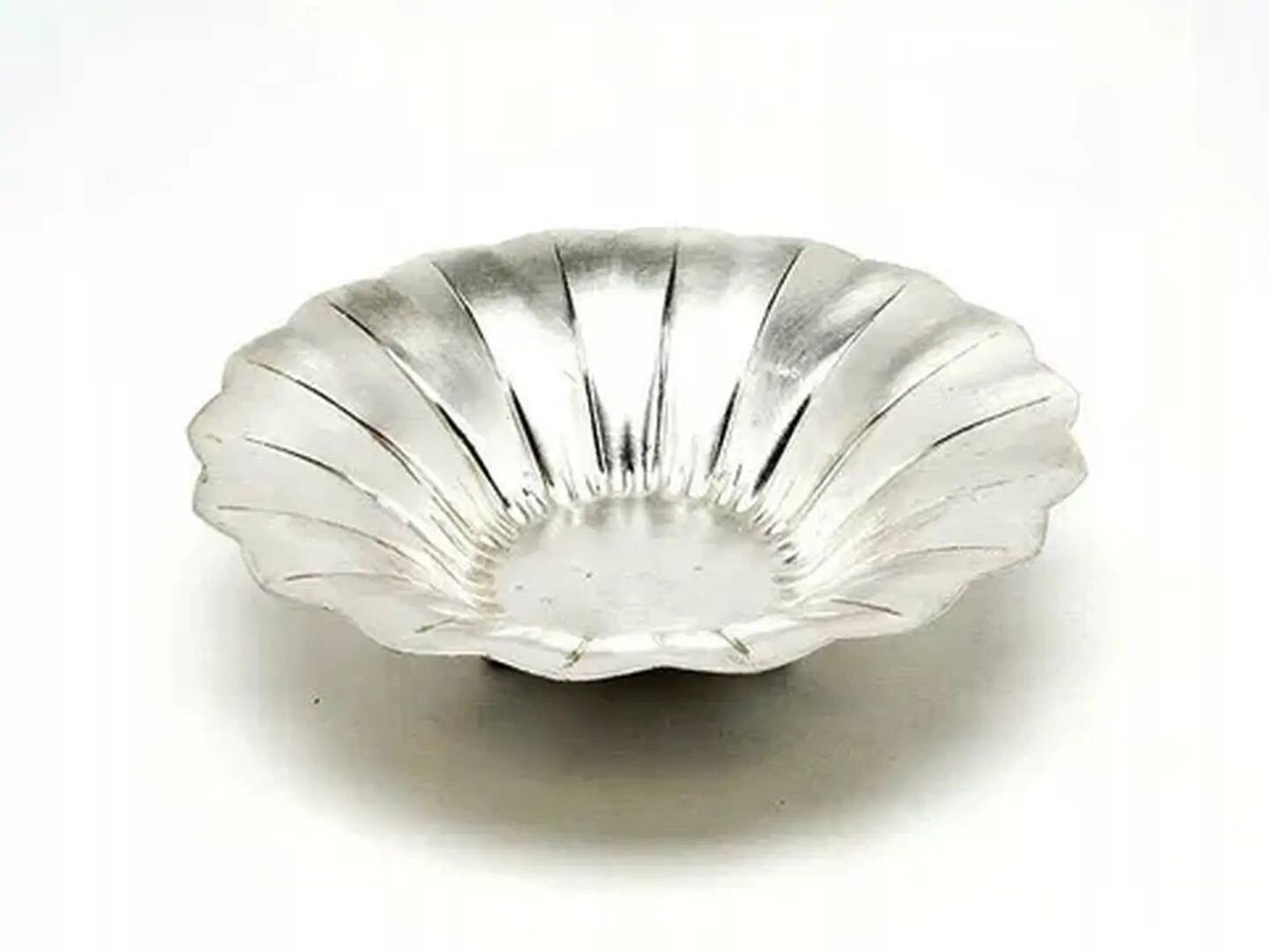 Art Deco platter, silver-plated brass, WMF Ikora, Germany, 1930s