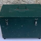 Caisse a outils vert sapin en bois