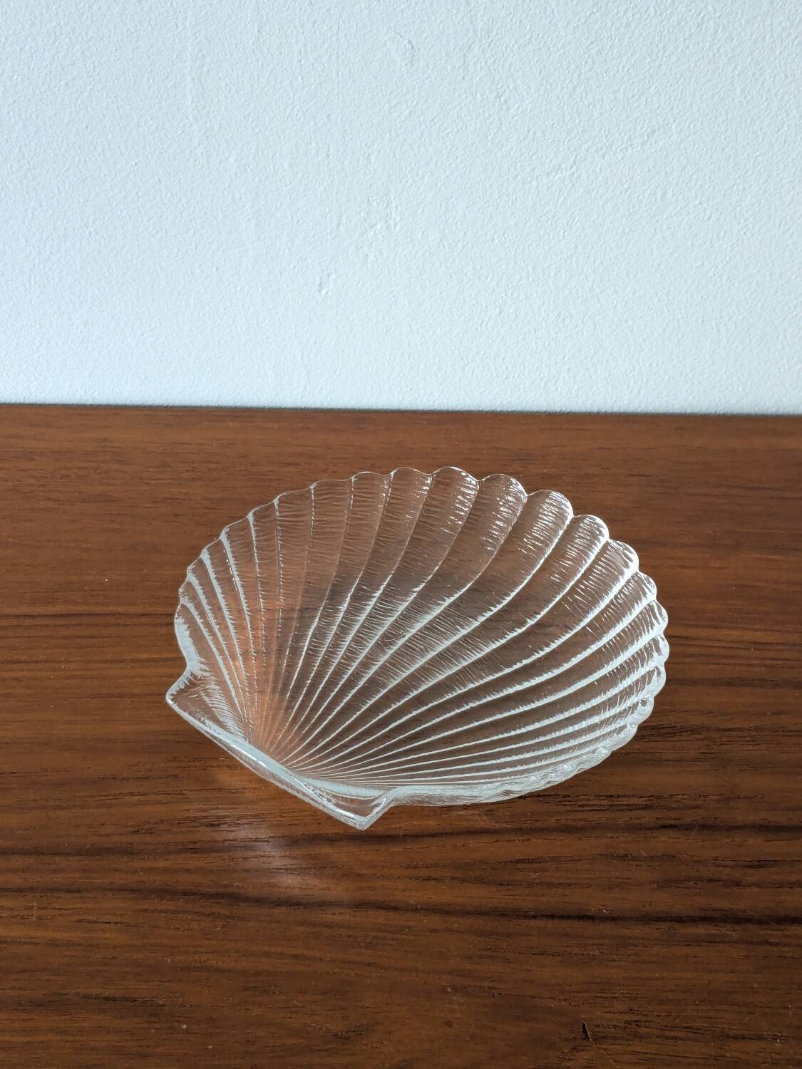 Coupelle coquillage en verre vintage