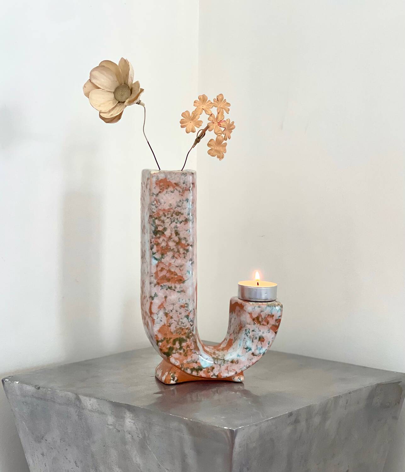 Vase porte bougie 1980/90’s.