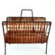 Iron and rattan magazine holders 1950