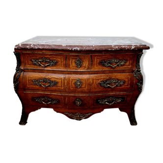 Curved chest of drawers louis XV