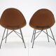 Chaise Shell des années 1970, Set de 2