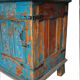 Damchaya Chest Blue Original Piece Old Teak with Secrets 150x108x65cm
