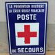 Enamelled plate former emergency post