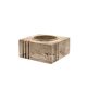 Travertine cubic vide poche / ashtray, Cerri Nestore, Italy, 1970s