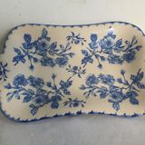 Série de plats, saladier, soupière - décor bleu