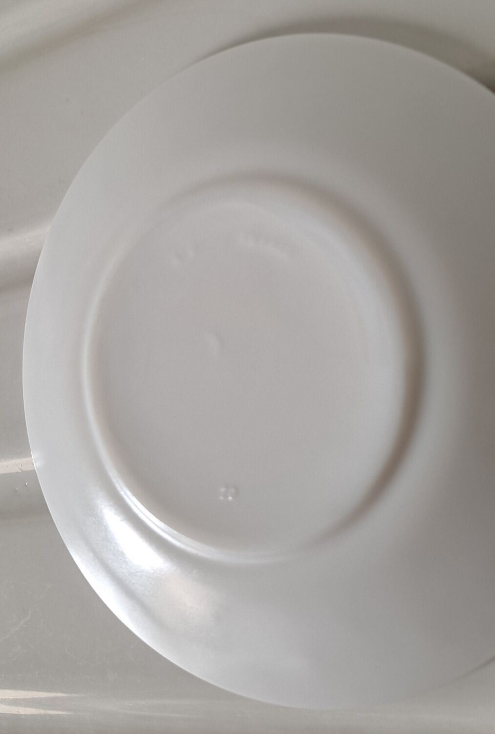 Trio of mismatched white cups