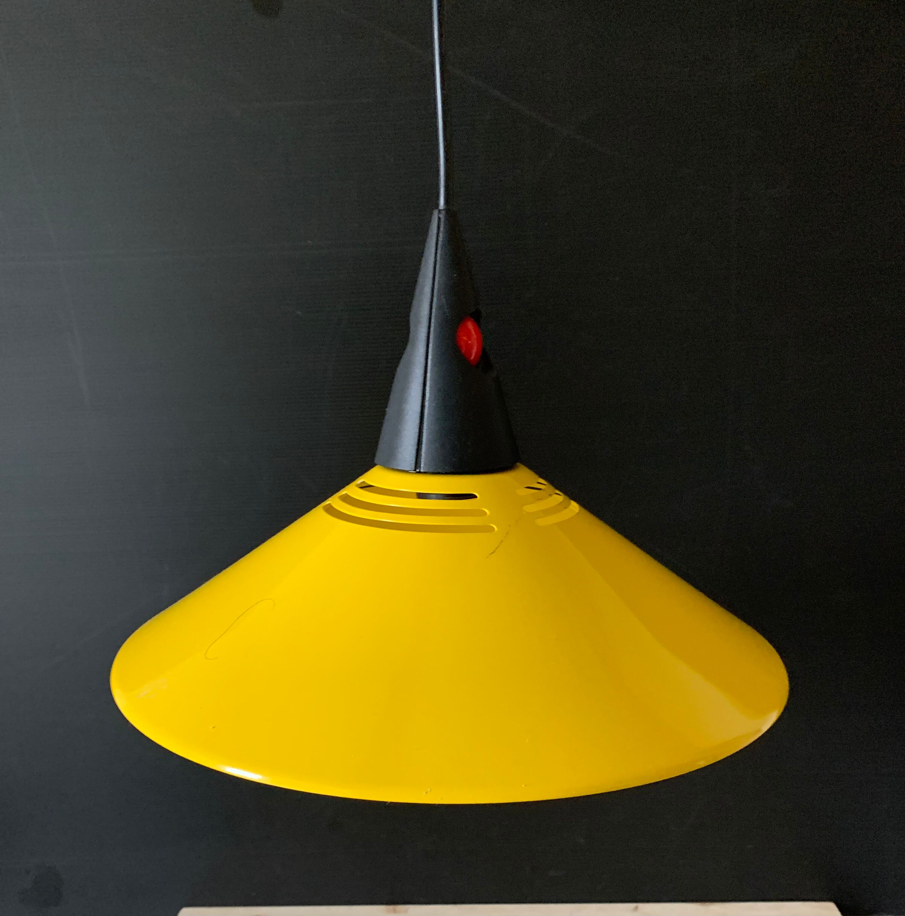Vintage yellow pendant lamp