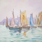 Old painting on canvas signed François Dandleuf