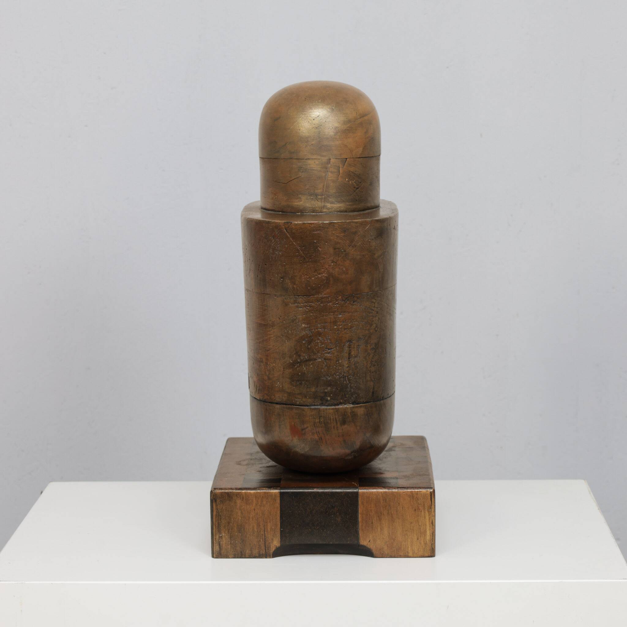 Holey Grail monumental sculptural form in wood by Annet Gaaikema, 1980s